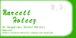 marcell holecz business card